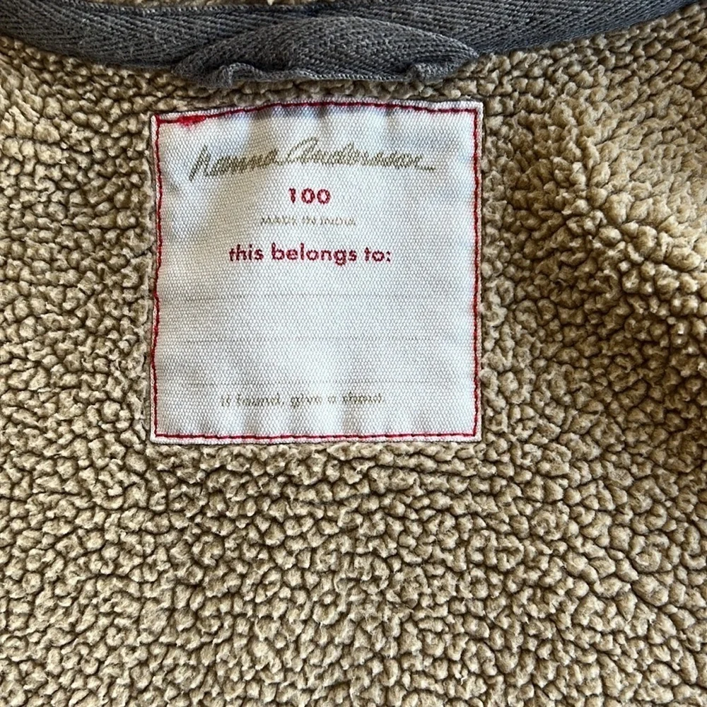 Hanna andersson sherpa lined blue sweatshirt